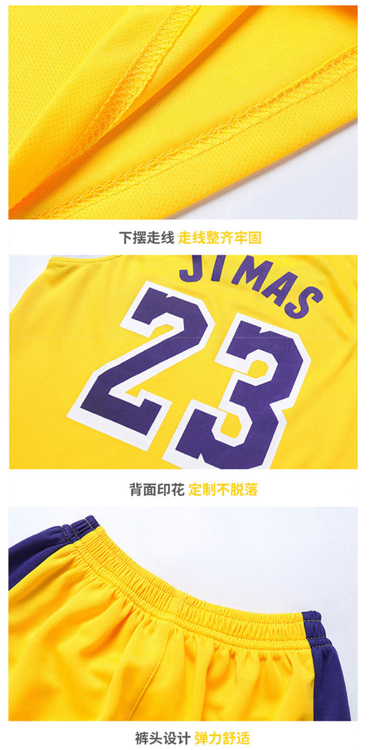 Children's Basketball Suit suit Printing Training Suit for Primary School Students Girls Boys Kindergarten Baby Performance Suit Basketball Jersey