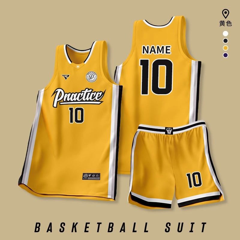 [Zhengxiang Factory] Quick-drying Basketball Suit suit Men's Professional Basketball Competition Suit Team Training Suit Village BA Jersey