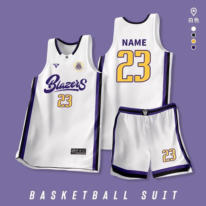 [Zhengxiang Factory] Quick-drying Basketball Suit suit Men's Professional Basketball Competition Suit Team Training Suit Village BA Jersey