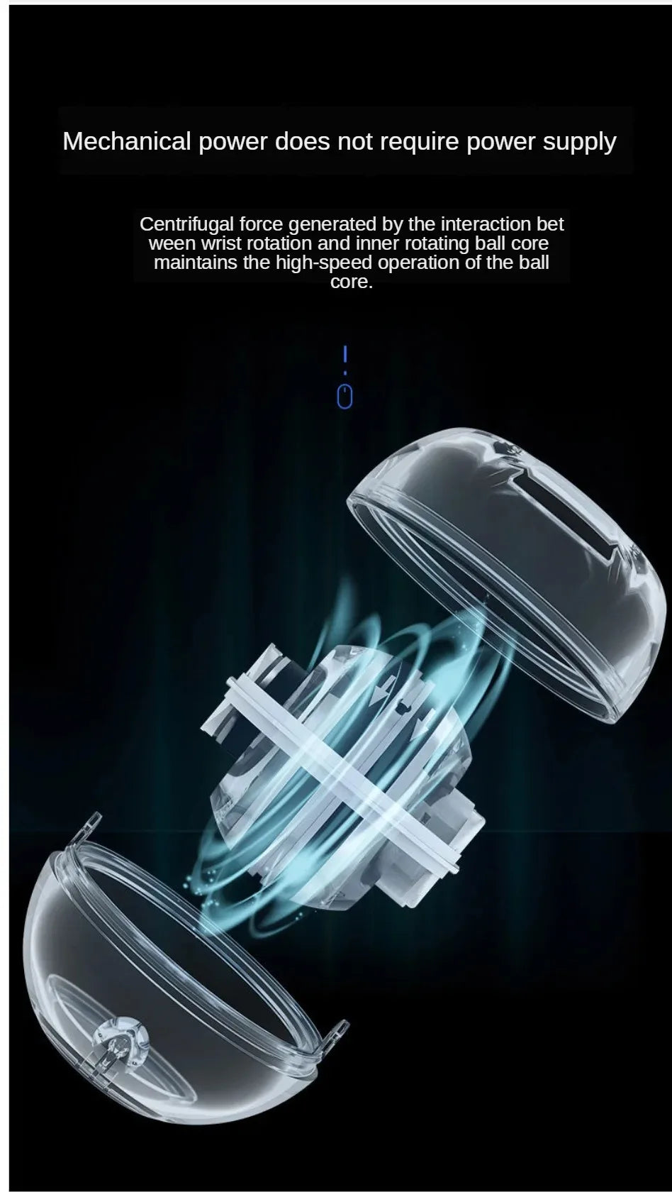 Fitness Equipment Sport Gym Powerball Gyro Ball Workout Equipments Exercise Power Portable Body Building Sports Entertainment