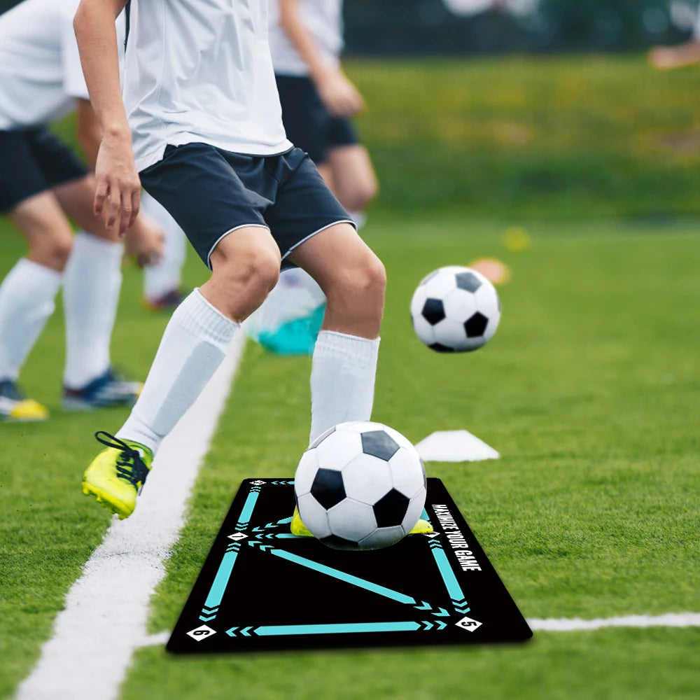 Football footwork training mat, ball control, Christmas gifts, silent shock absorption home training, ball sense improvement
