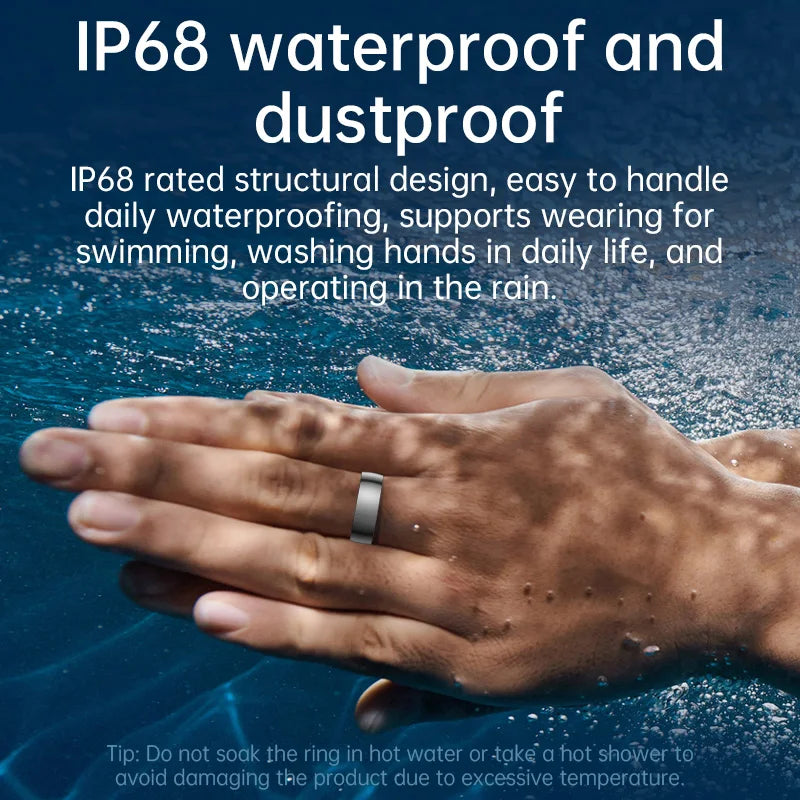 Smarthealth R1000 Fitness Tracker Waterproof Connected Ring Man Remote Control Electronic Swimming Pool New Arrival Smartring