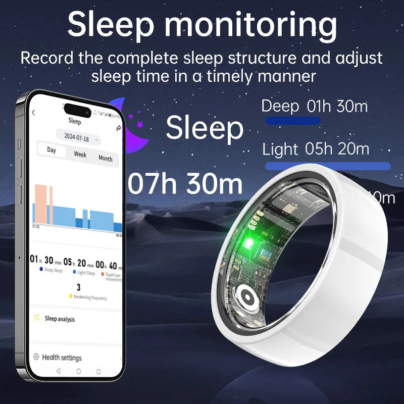 Smarthealth R1000 Fitness Tracker Waterproof Connected Ring Man Remote Control Electronic Swimming Pool New Arrival Smartring