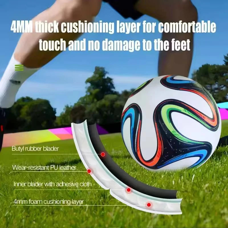 Football for Men and Women 2014 Match Size 5 Pu Adult Futebol Outdoor Sports Training Ball Professional Thickened Team Soccer