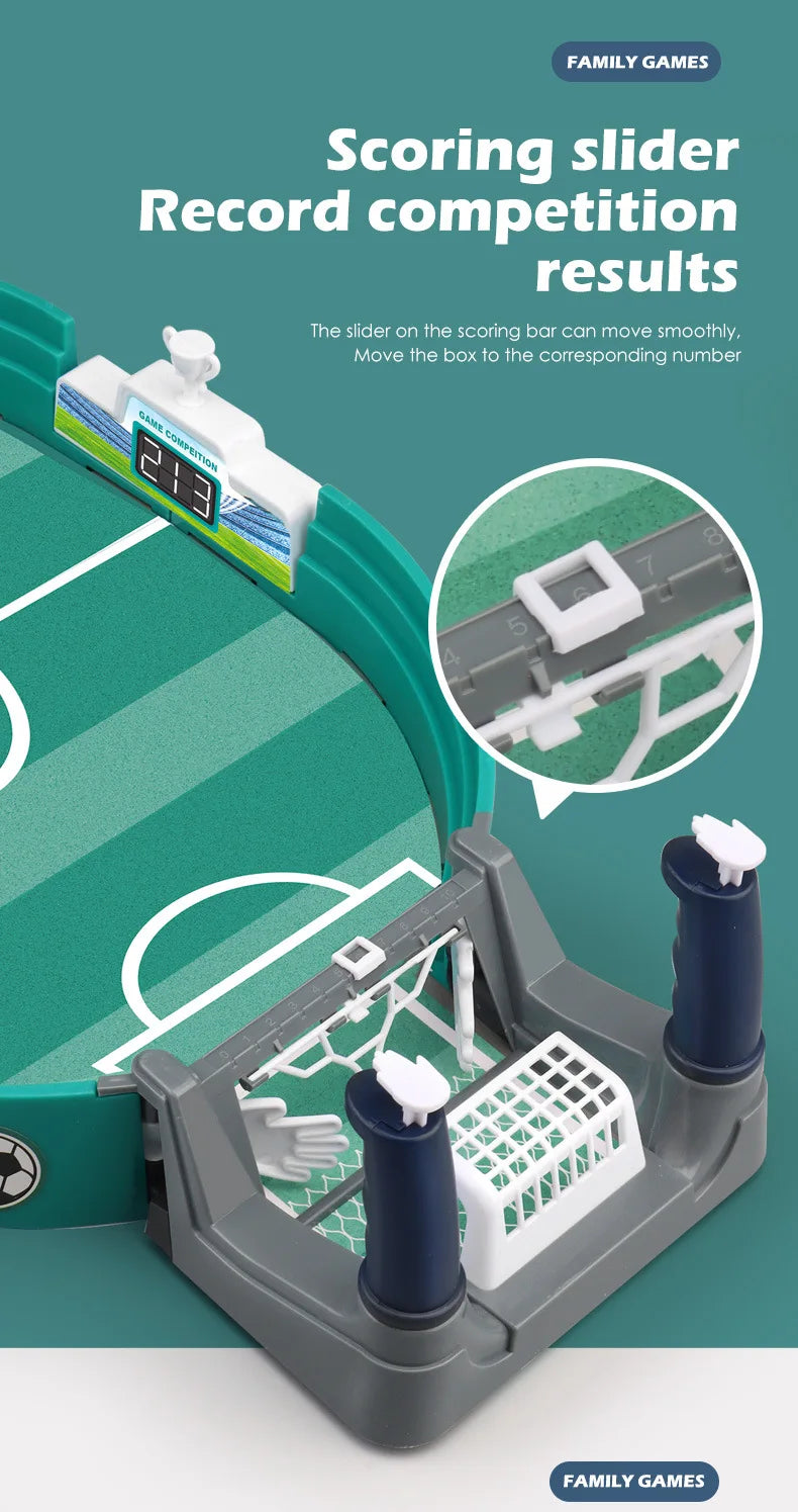Football Board Game Desktop Interactive Soccer Toys Soccer Table for Family Party Kids Boys Sport Outdoor Portable Game Gift