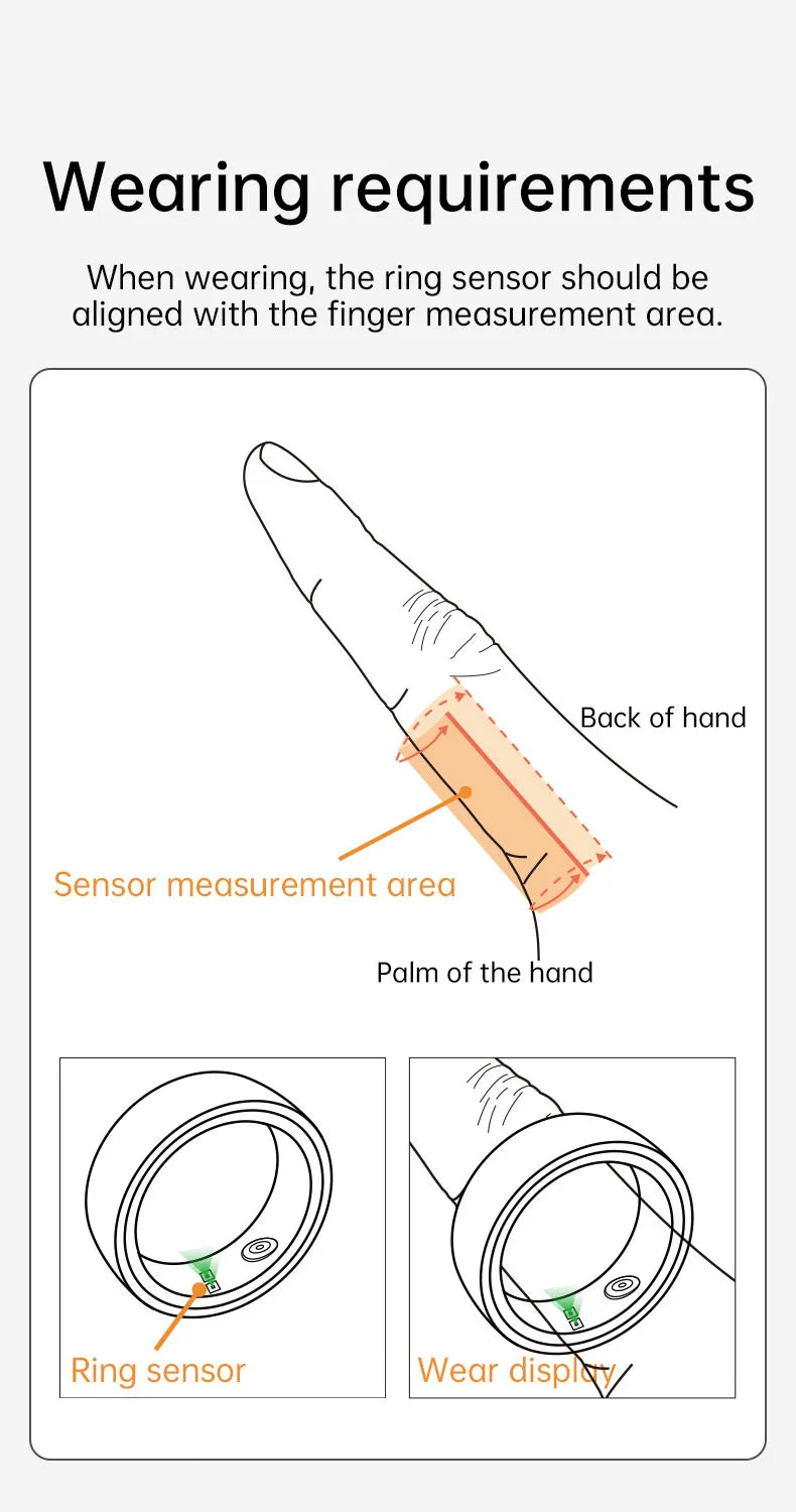 Smarthealth R1000 Fitness Tracker Waterproof Connected Ring Man Remote Control Electronic Swimming Pool New Arrival Smartring