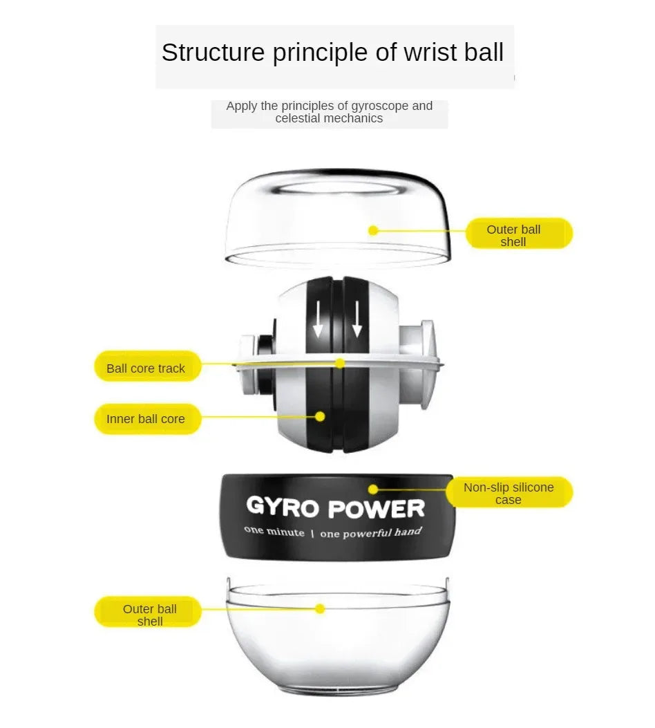 Fitness Equipment Sport Gym Powerball Gyro Ball Workout Equipments Exercise Power Portable Body Building Sports Entertainment