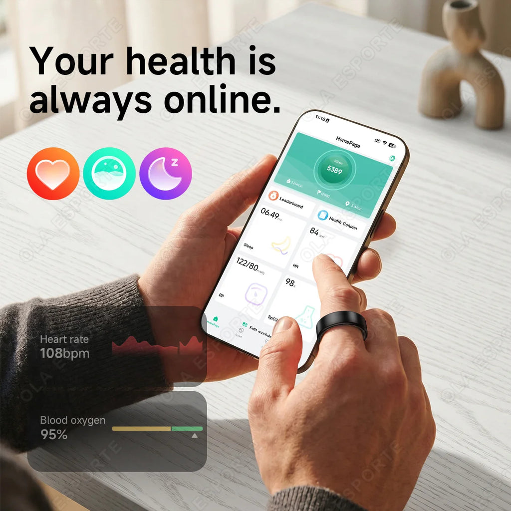 2026 Smart Ring New Technology free gifts Couple Ring for Women Men  Waterproof Sport Rings Heart Rate Pressure Monitor All Size