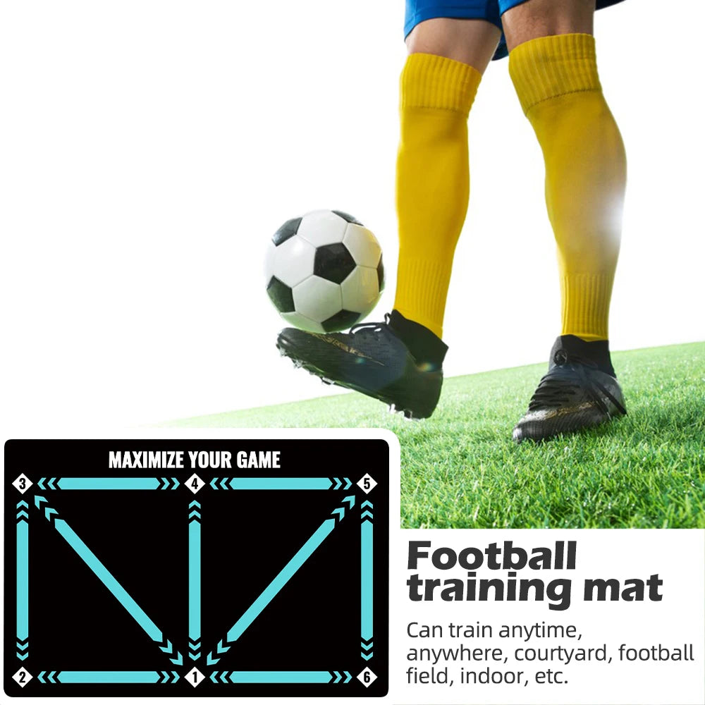 Football footwork training mat, ball control, Christmas gifts, silent shock absorption home training, ball sense improvement