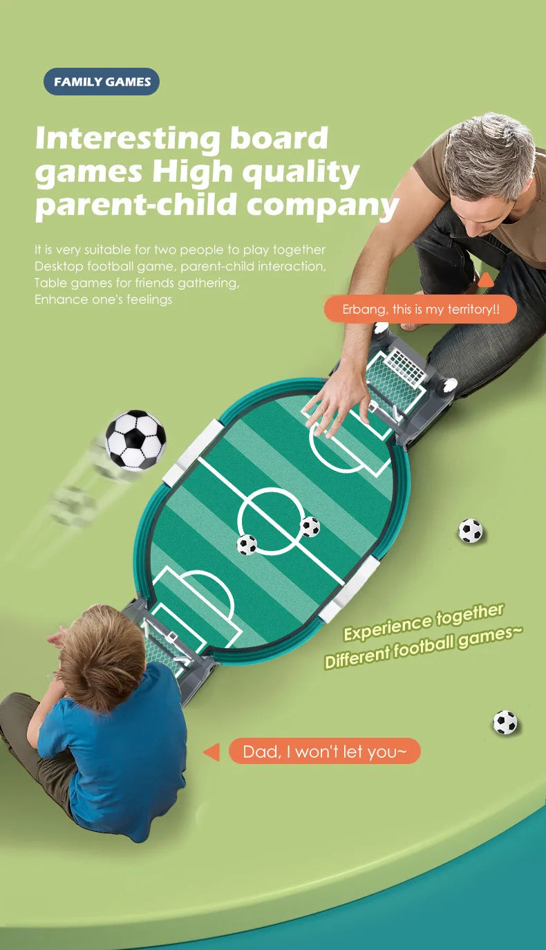 Football Board Game Desktop Interactive Soccer Toys Soccer Table for Family Party Kids Boys Sport Outdoor Portable Game Gift
