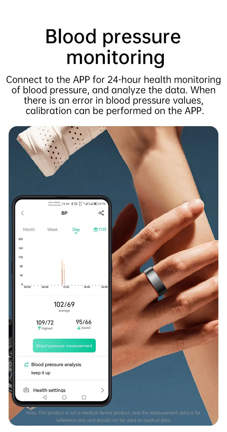 Smarthealth R1000 Fitness Tracker Waterproof Connected Ring Man Remote Control Electronic Swimming Pool New Arrival Smartring