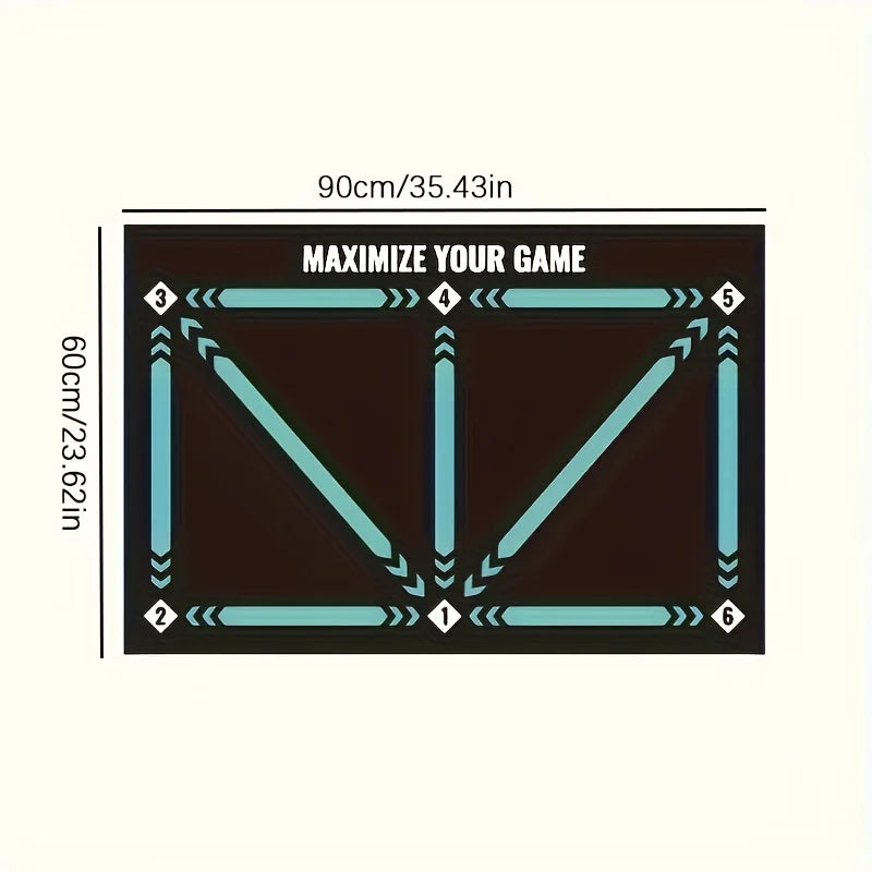 Football footwork training mat, ball control, Christmas gifts, silent shock absorption home training, ball sense improvement