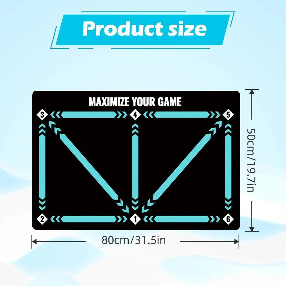 Football footwork training mat, ball control, Christmas gifts, silent shock absorption home training, ball sense improvement